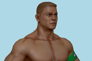WWF John Cena King-of-Fighters, kof, wwf, wcw, man, male, people, human, xna, characters, rigged